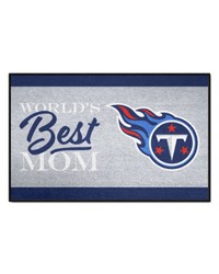 Tennessee Titans Worlds Best Mom Starter Mat Accent Rug  19in. x 30in. Blue by   