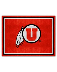 Utah Utes 8ft. x 10 ft. Plush Area Rug Red by   