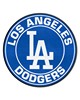 Fan Mats  LLC Los Angeles Dodgers Roundel Mat Blue