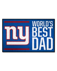 New York Giants Starter Mat Accent Rug  19in. x 30in. Worlds Best Dad Starter Mat Navy by   