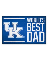 Kentucky Wildcats Starter Mat Accent Rug  19in. x 30in. Worlds Best Dad Starter Mat Blue by   
