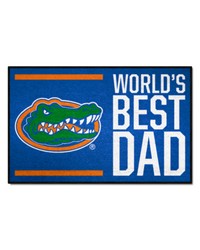Florida Gators Starter Mat Accent Rug  19in. x 30in. Worlds Best Dad Starter Mat Blue by   