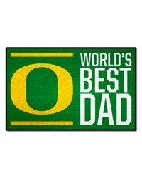 Oregon Ducks Starter Mat Accent Rug  19in. x 30in. Worlds Best Dad Starter Mat Green by   
