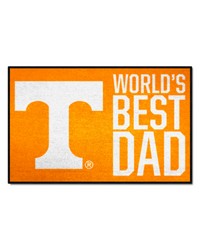 Tennessee Volunteers Starter Mat Accent Rug  19in. x 30in. Worlds Best Dad Starter Mat Orange by   