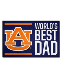 Auburn Tigers Starter Mat Accent Rug  19in. x 30in. Worlds Best Dad Starter Mat Navy by   