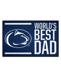 Penn State Nittany Lions Starter Mat Accent Rug  19in. x 30in. Worlds Best Dad Starter Mat Navy by   