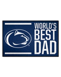 Penn State Nittany Lions Starter Mat Accent Rug  19in. x 30in. Worlds Best Dad Starter Mat Navy by   