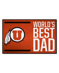 Utah Utes Starter Mat World's Best Dad by   