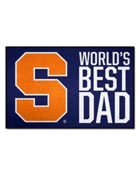 Syracuse Orange Starter Mat Accent Rug  19in. x 30in. Worlds Best Dad Starter Mat Navy by   