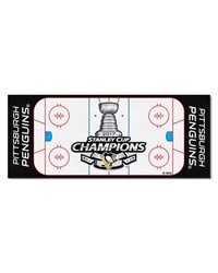 Pittsburgh Penguins Field Runner Mat  30in. x 72in. White by   