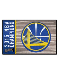 Golden State Warriors 2015 NBA Champions Starter Mat Accent Rug  19in. x 30in. Tan by   