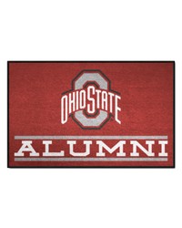 Ohio State Buckeyes Starter Mat Accent Rug  19in. x 30in. Alumni Starter Mat Maroon by   