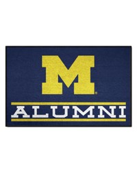 Michigan Wolverines Starter Mat Accent Rug  19in. x 30in. Alumni Starter Mat Blue by   