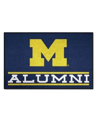 Michigan Wolverines Starter Mat Accent Rug  19in. x 30in. Alumni Starter Mat Blue by   