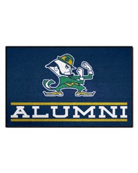 Notre Dame Fighting Irish Starter Mat Accent Rug  19in. x 30in. Alumni Starter Mat Navy by   