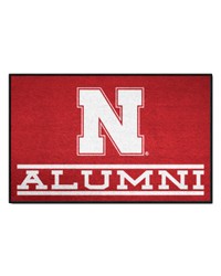 Nebraska Cornhuskers Starter Mat Accent Rug  19in. x 30in. Alumni Starter Mat Red by   