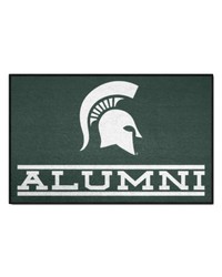 Michigan State Spartans Starter Mat Accent Rug  19in. x 30in. Alumni Starter Mat Green by   