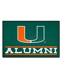 Miami Hurricanes Starter Mat Alumni by   