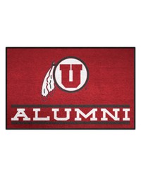Utah Utes Starter Mat Accent Rug  19in. x 30in. Alumni Starter Mat Red by   
