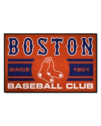 Boston Red Sox Starter Mat Accent Rug  19in. x 30in. Uniform Design Navy by   