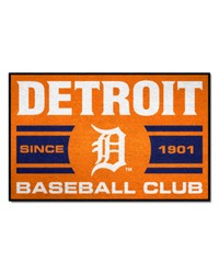 Detroit Tigers Starter Mat Accent Rug  19in. x 30in. Uniform Design Orange by   
