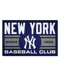 New York Yankees Starter Mat Accent Rug  19in. x 30in. Uniform Design Navy by   