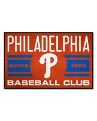 Philadelphia Phillies Starter Mat Accent Rug  19in. x 30in. Uniform Design Red by   