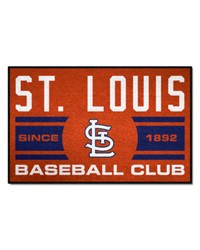 St. Louis Cardinals Starter Mat Accent Rug  19in. x 30in. Uniform Design Red by   