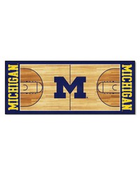 Michigan Wolverines Court Runner Rug  30in. x 72in. Blue by   
