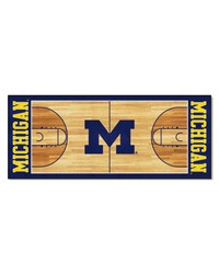 Michigan Wolverines Court Runner Rug  30in. x 72in. Blue by   