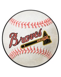 Boston Braves Baseball Rug  27in. Diameter White by   