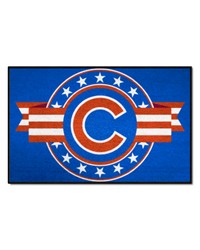 Chicago Cubs Starter Mat Accent Rug  19in. x 30in. Patriotic Starter Mat Blue by   