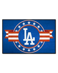 Los Angeles Dodgers Starter Mat Accent Rug  19in. x 30in. Patriotic Starter Mat Blue by   