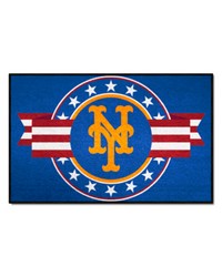 New York Mets Starter Mat Accent Rug  19in. x 30in. Patriotic Starter Mat Blue by   
