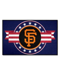 San Francisco Giants Starter Mat Accent Rug  19in. x 30in. Patriotic Starter Mat Blue by   