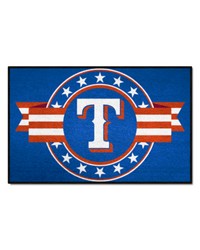 Texas Rangers Starter Mat Accent Rug  19in. x 30in. Patriotic Starter Mat Blue by   