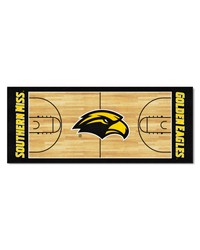 Southern Miss Golden Eagles Court Runner Rug  30in. x 72in. Black by   