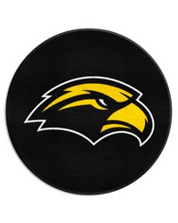 Southern Miss Golden Eagles Hockey Puck Rug  27in. Diameter Black by   