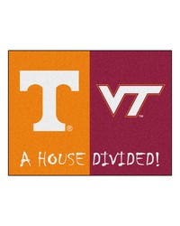 House Divided  Tennessee   Virginia Tech House Divided House Divided Rug  34 in. x 42.5 in. Multi by   