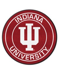 Indiana Hooisers Roundel Rug  27in. Diameter Crimson by   