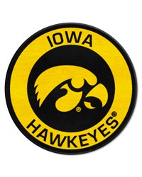 Iowa Hawkeyes Roundel Rug  27in. Diameter Black by   