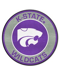 Kansas State Wildcats Roundel Rug  27in. Diameter Purple by   