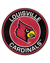 Louisville Cardinals Roundel Rug  27in. Diameter Red by   