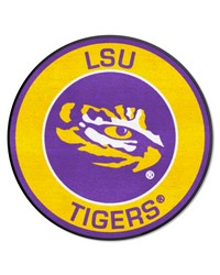 LSU Tigers Roundel Rug  27in. Diameter Purple by   