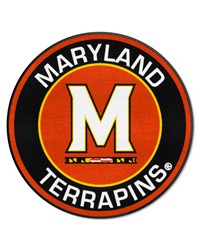 Maryland Terrapins Roundel Rug  27in. Diameter Red by   