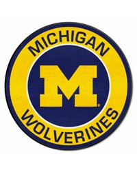 Michigan Wolverines Roundel Mat by   
