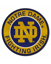 Notre Dame Fighting Irish Roundel Rug  27in. Diameter Navy by   