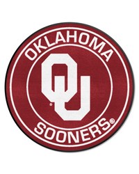 Oklahoma Sooners Roundel Rug  27in. Diameter Crimson by   