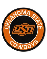 Oklahoma State Cowboys Roundel Rug  27in. Diameter Black by   