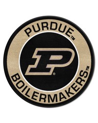 Purdue Boilermakers Roundel Rug  27in. Diameter Black by   